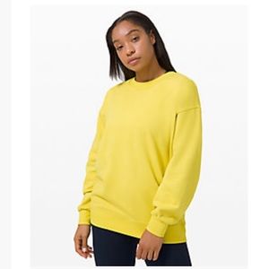 Lululemon Perfectly Oversized Crew yellow